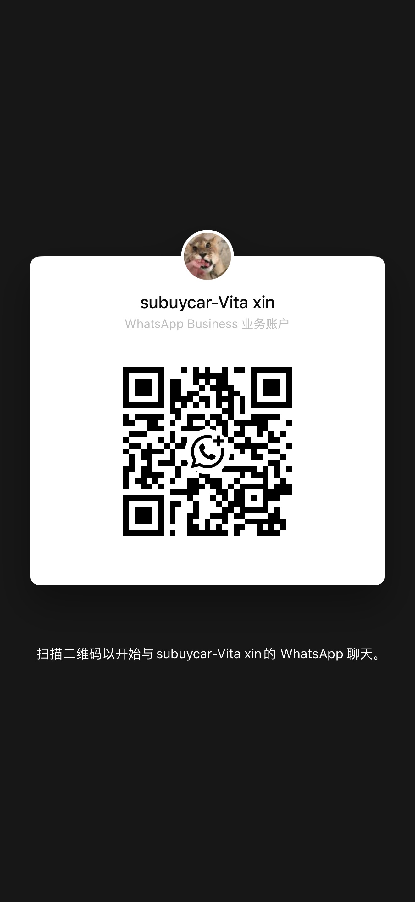 Vita.XIN个人WhatsApp二维码